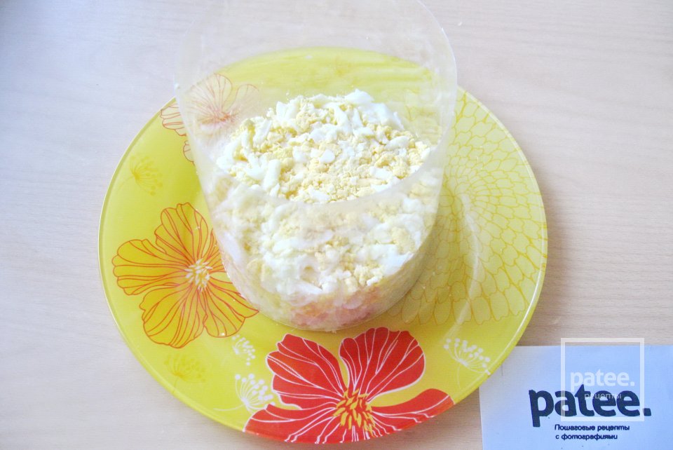 Салат с креветками Нежный - Шаг 10