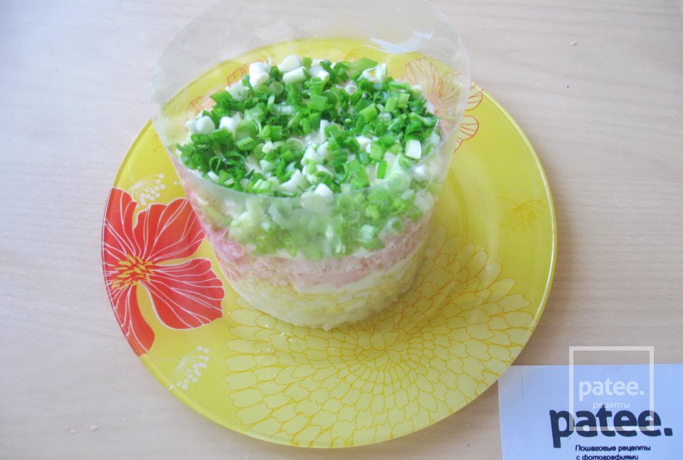 Салат с креветками Нежный - Шаг 12