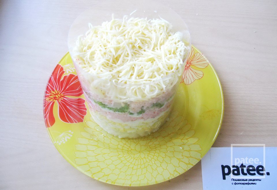 Салат с креветками Нежный - Шаг 14