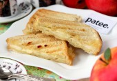 Сэндвич с сыром бри и яблоком