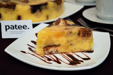 Рецепт Яблочный торт с ванильным пудингом