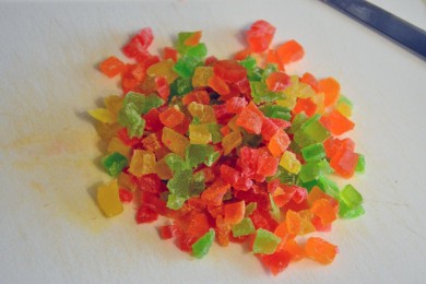 Рахат-лукум с фисташками и цукатами с сиропом из дюшеса - приготовление