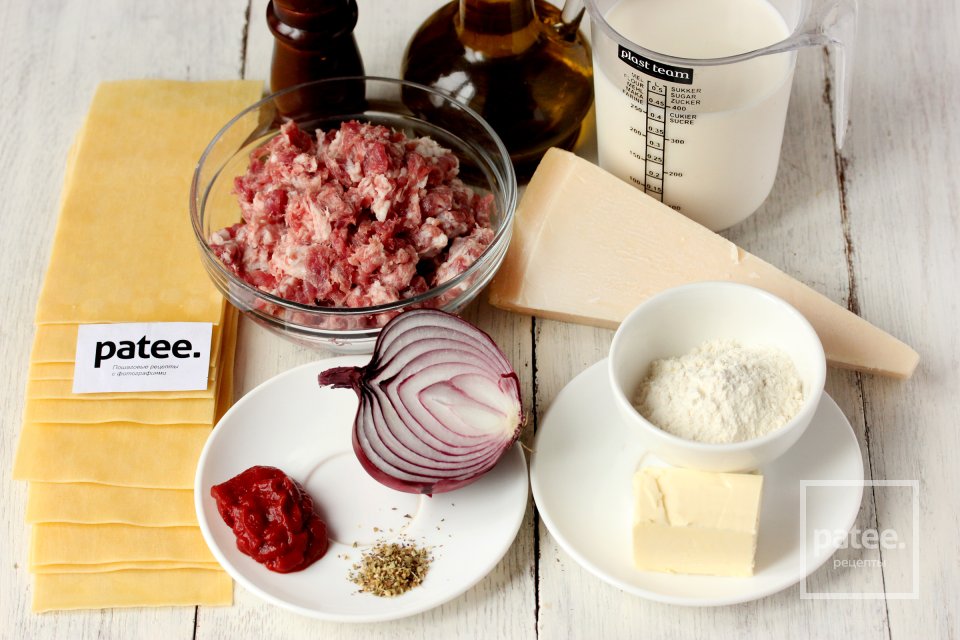 Лазанья с мясным фаршем - Шаг 1