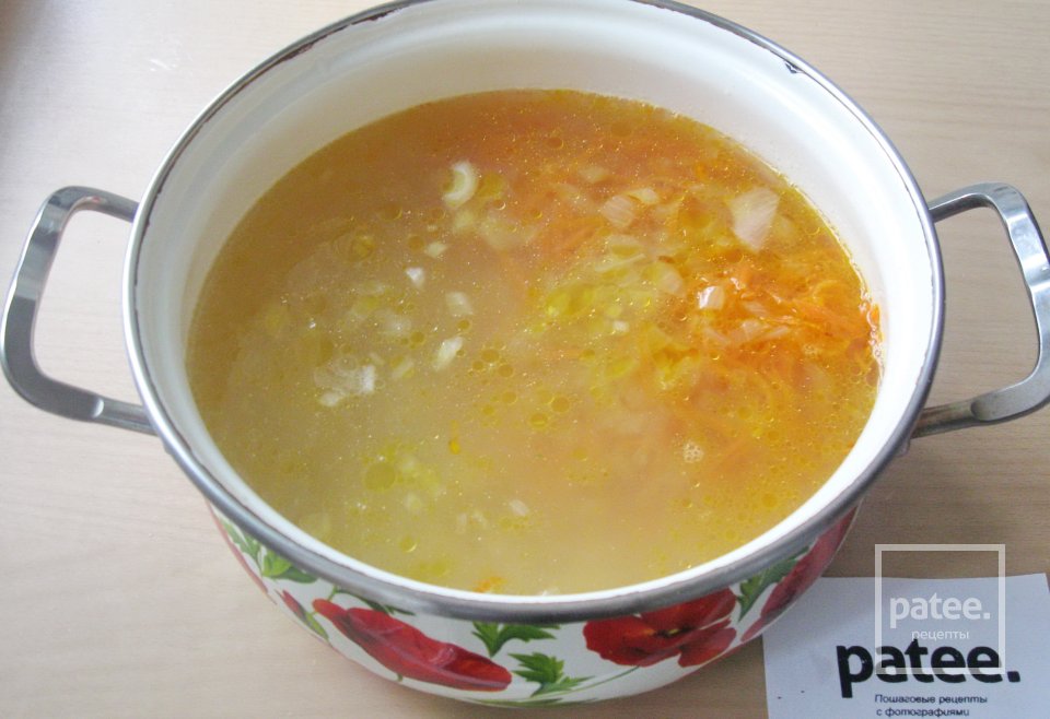 Суп с галушками и грибами - Шаг 7