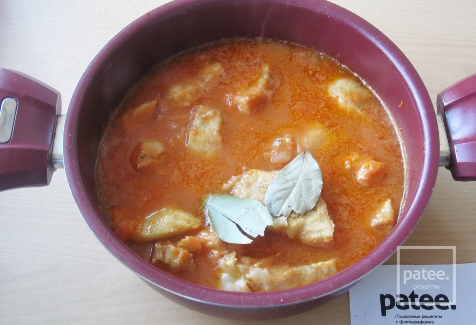 Филе хека в томатном соусе - Шаг 10