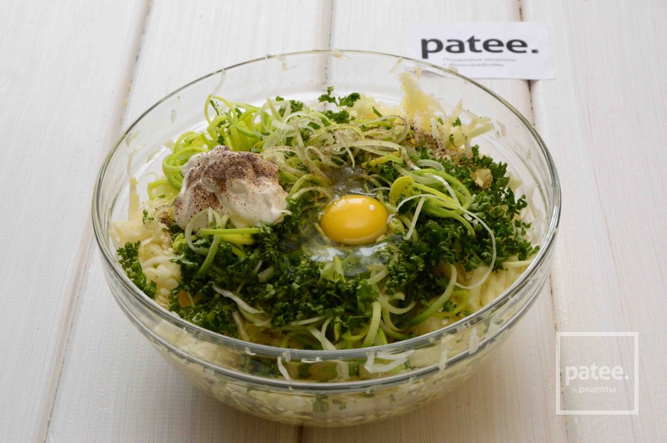 Капустные оладьи - Шаг 8