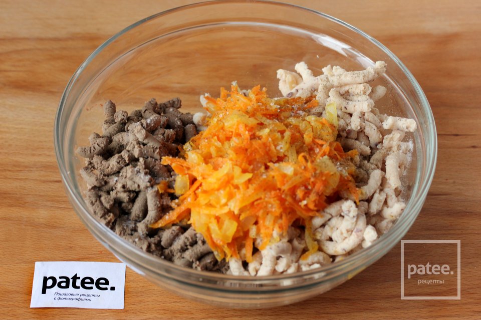 Голубцы с куриной печенью и фасолью - Шаг 8