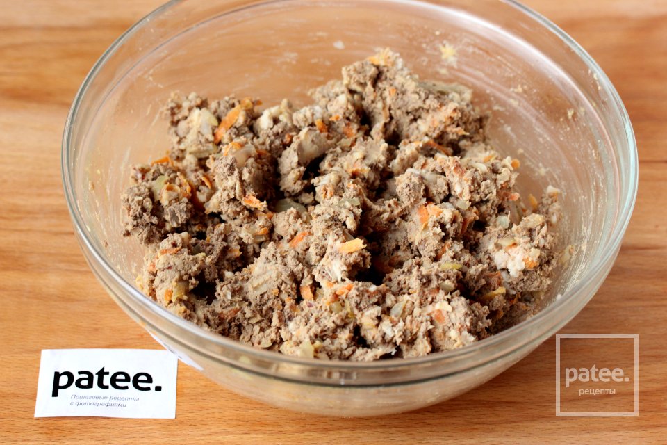 Голубцы с куриной печенью и фасолью - Шаг 9