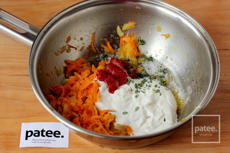 Голубцы с куриной печенью и фасолью - Шаг 10