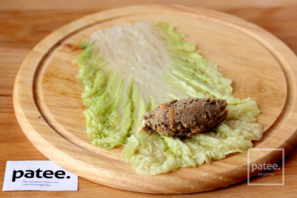 Голубцы с куриной печенью и фасолью - Шаг 12