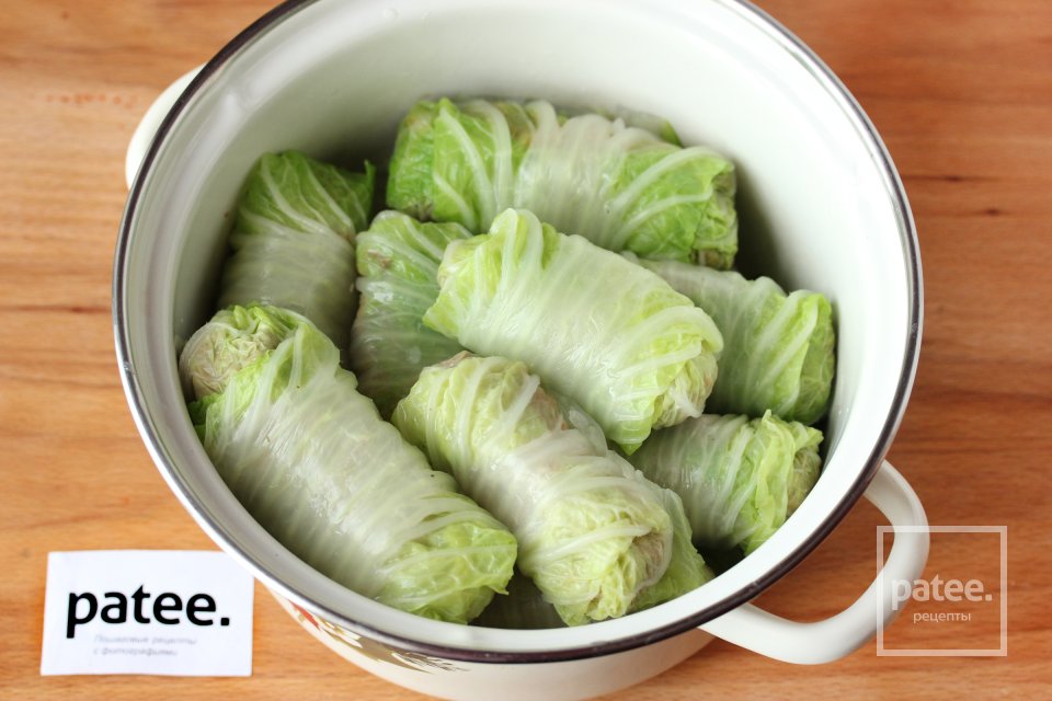 Голубцы с куриной печенью и фасолью - Шаг 13