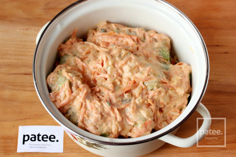 Голубцы с куриной печенью и фасолью - Шаг 14