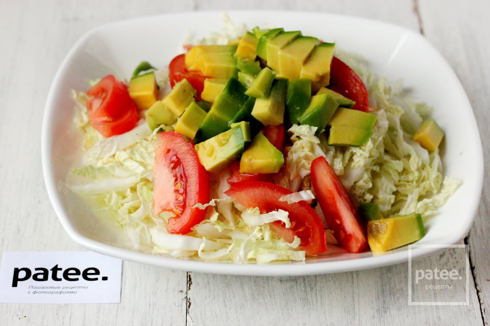 Салат из пекинской капусты с авокадо - Шаг 5