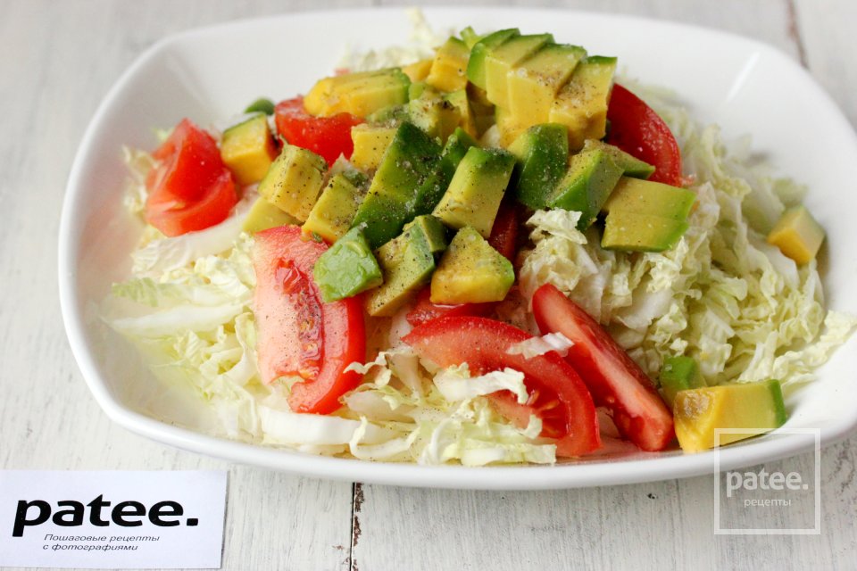 Салат из пекинской капусты с авокадо - Шаг 6