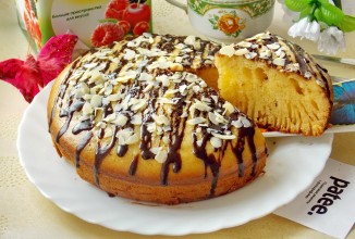 Пирог с пудингом  в мультиварке