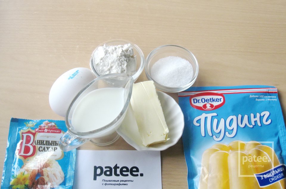 Пирог с пудингом  в мультиварке - Шаг 1