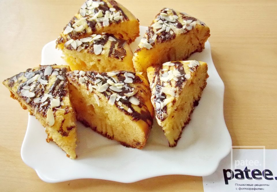 Пирог с пудингом  в мультиварке - Шаг 12