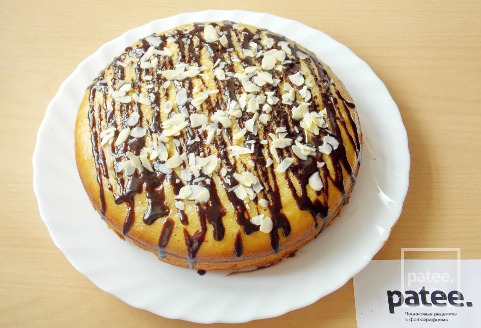 Пирог с пудингом  в мультиварке - Шаг 11