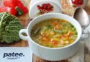 Овощной суп с пекинской и савойской капустой