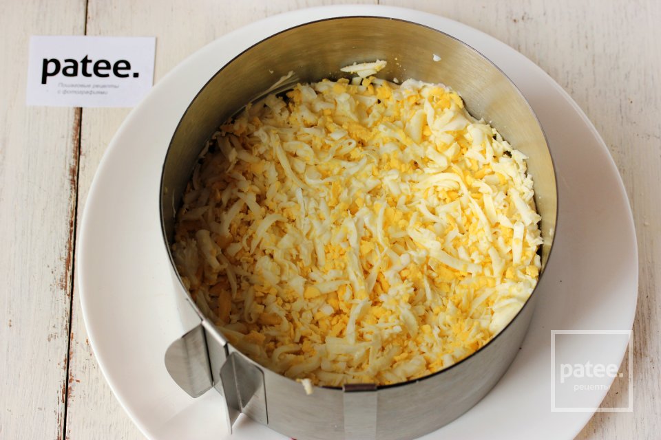 Салат со свёклой и ветчиной Каменный цветок - Шаг 6