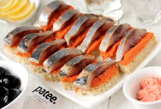 Канапе с сельдью