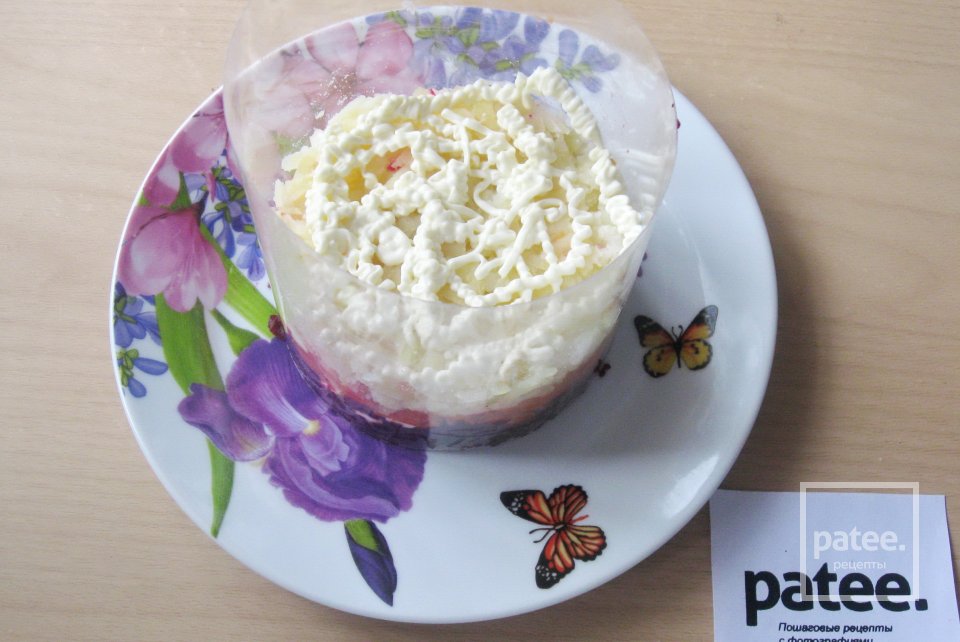 Салат с копченой семгой - Шаг 7