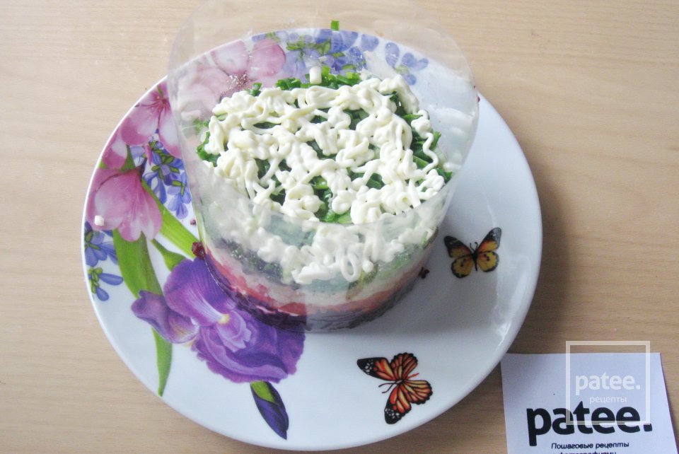 Салат с копченой семгой - Шаг 9