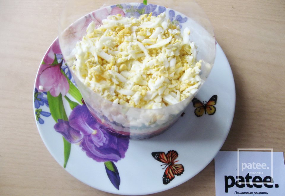 Салат с копченой семгой - Шаг 10