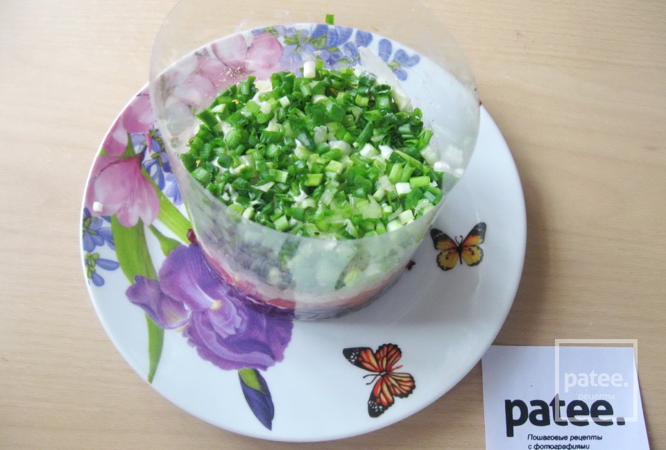 Салат с копченой семгой - Шаг 8