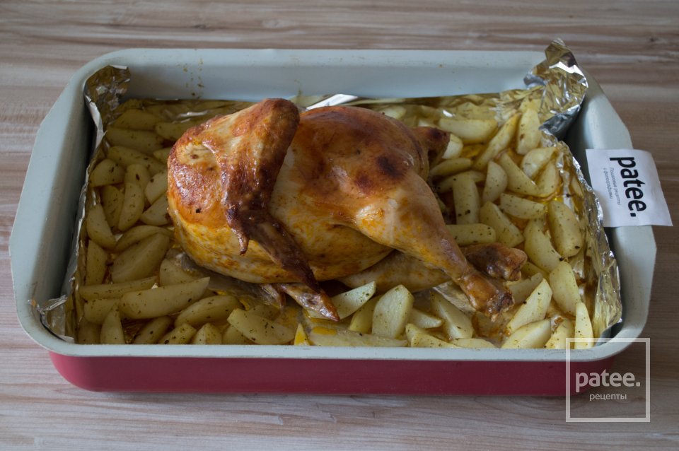 Цыплёнок запеченный с картофелем - Шаг 12