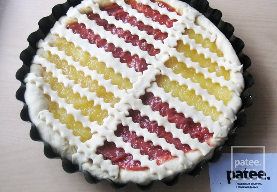 Сдобный пирог  Два джема - Шаг 12