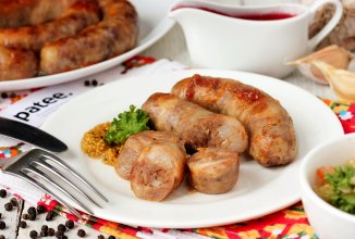 Домашняя индюшино-куриная колбаса