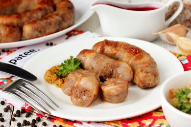 Рецепт Домашняя индюшино-куриная колбаса