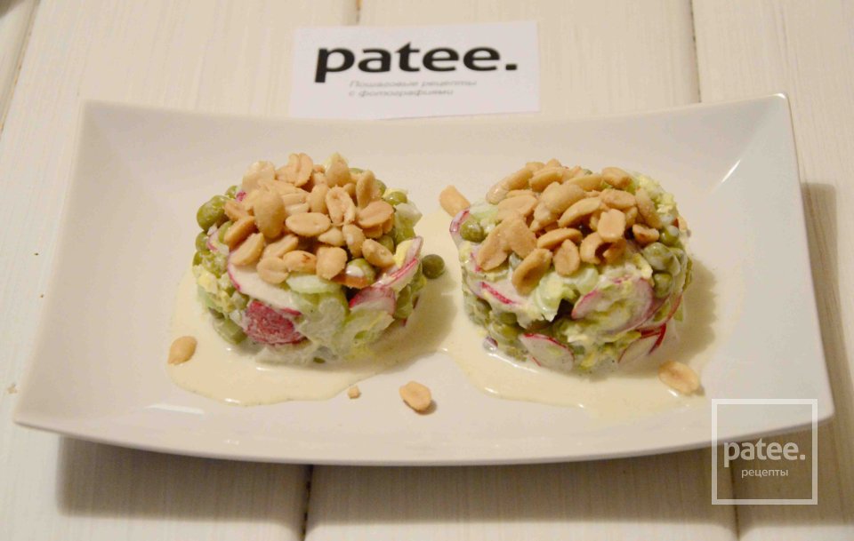 Овощной салат с арахисом - Шаг 11