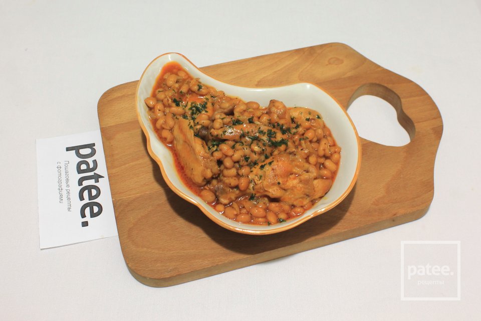 Курица с фасолью в мультиварке - Шаг 10