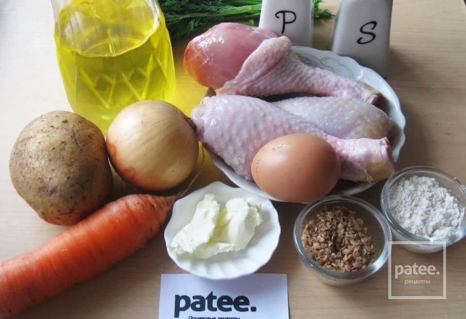 Куриный суп с гречневыми клецками - Шаг 1