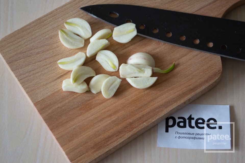 Пенне с брокколи, зеленым горошком и чесноком - Шаг 4