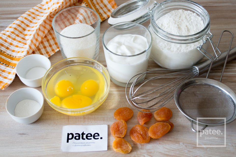 Пирог Сметанник с курагой - Шаг 1