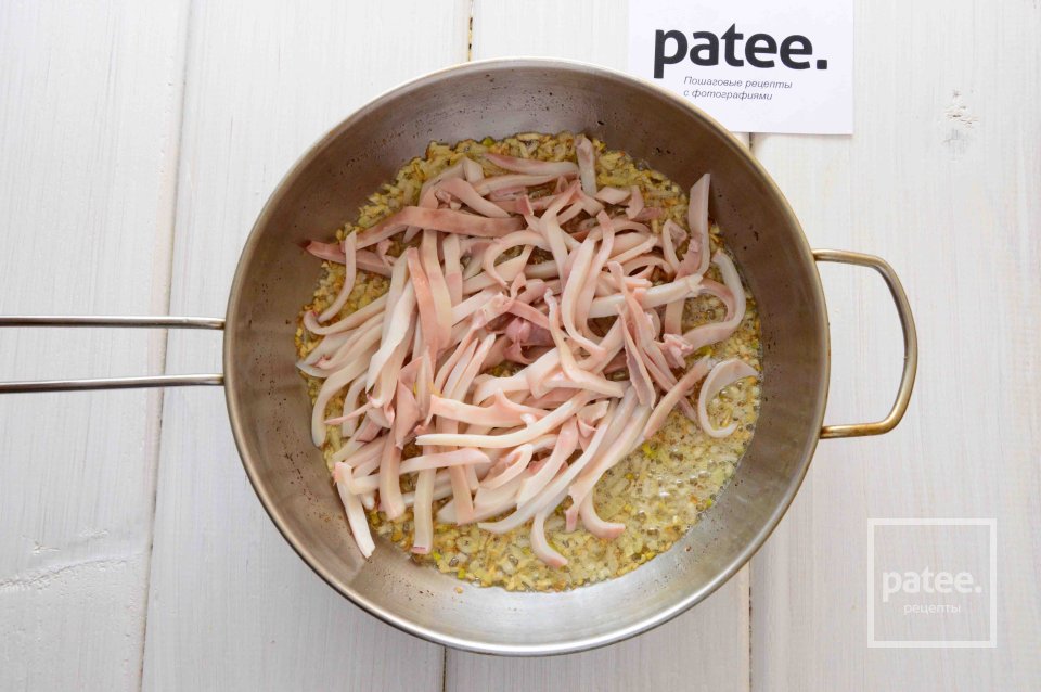 Спагетти с морепродуктами в сливочном соусе - Шаг 5