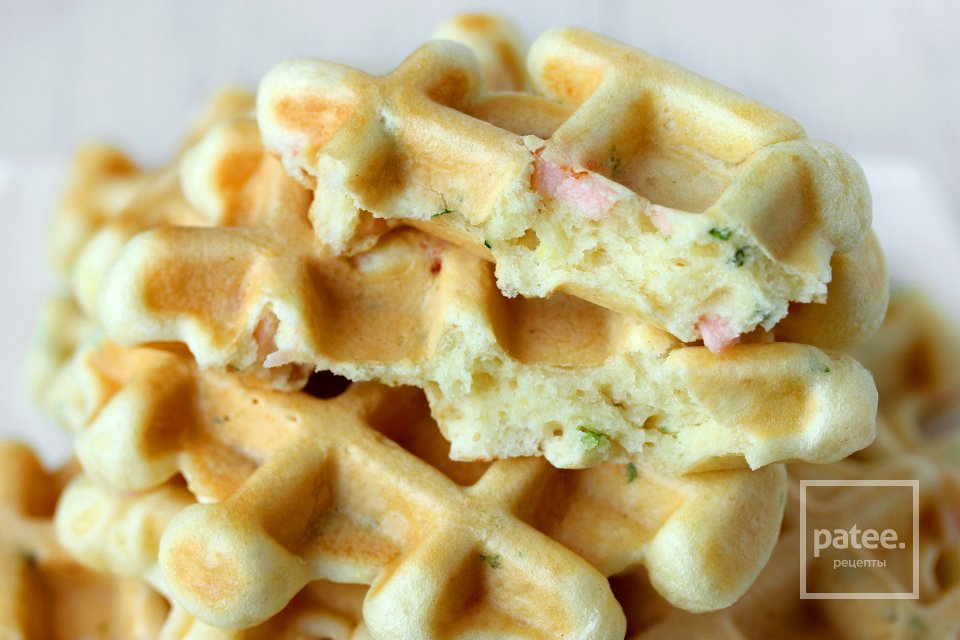 Закусочные вафли с солёной сёмгой и лимоном - Шаг 16