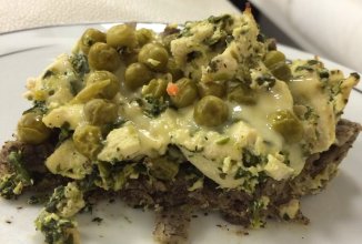 Диетическая лазанья с курицей и шпинатом