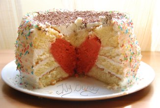 Торт с сердцем