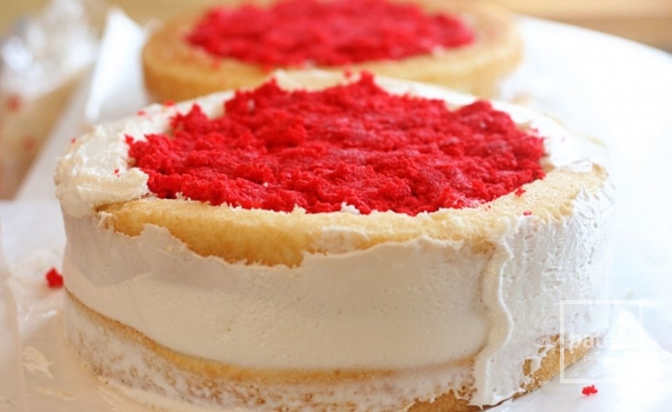 Торт с сердцем - Шаг 2