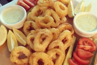 Кольца кальмара в кляре