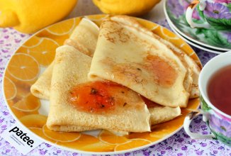 Заварные лимонные блины