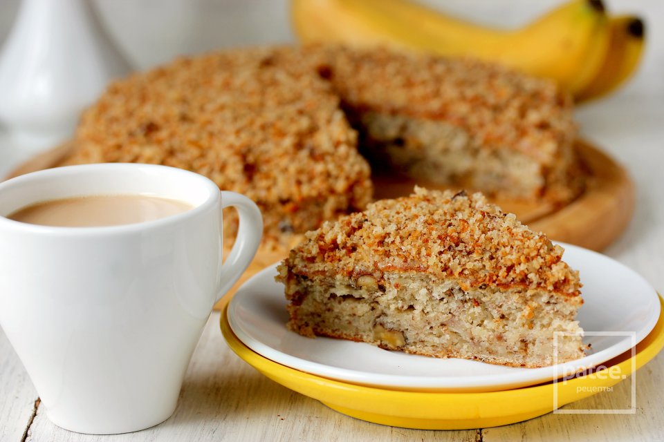 Банановый торт с орехами - Шаг 14