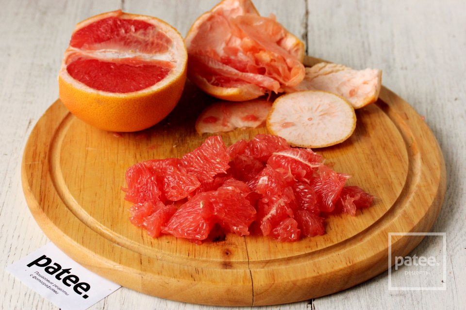 Салат с грейпфрутом и креветками - Шаг 3