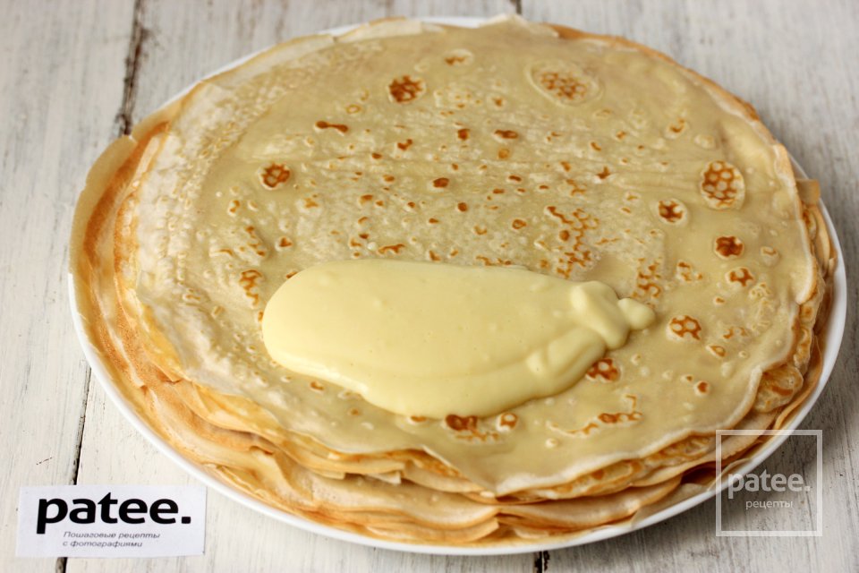 Блины с бананами и заварным кремом - Шаг 11