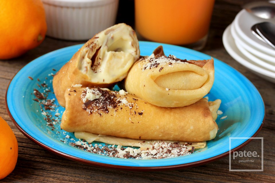 Блины с бананами и заварным кремом - Шаг 14