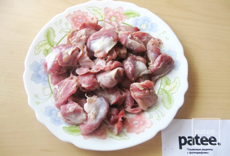 Пшенная каша с куриными желудками в мультиварке - Шаг 2